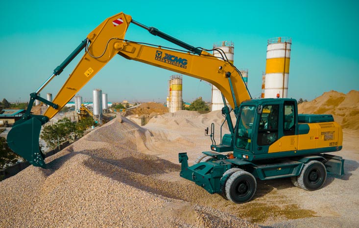XCMG-XE210 Rubber-Wheeled Excavator